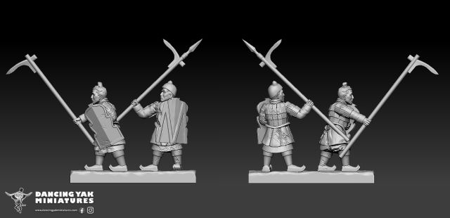 Terracotta Army Spearmen Work-in-Progress