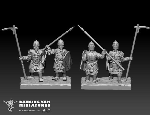 Terracotta Army Spearmen Work-in-Progress