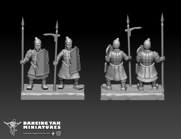 Terracotta Army Spearmen Work-in-Progress