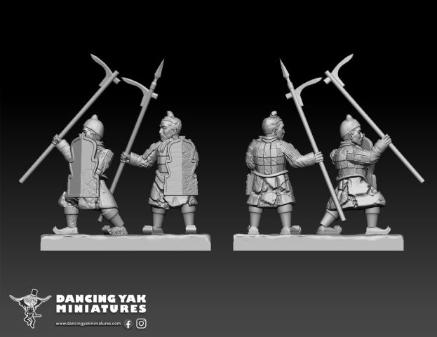 Terracotta Army Spearmen Work-in-Progress