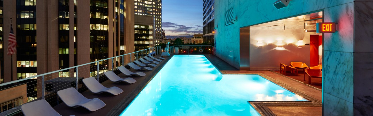 The Rooftop at the Standard view los angeles bar