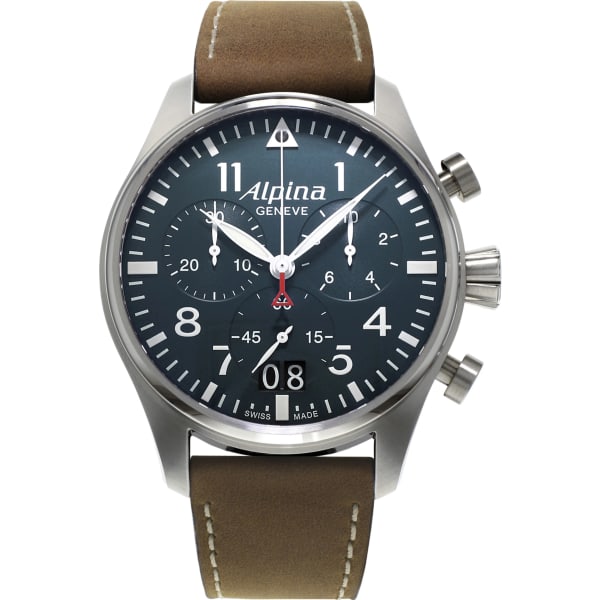 Alpina Startimer Pilot Big Date Matte Navy Blue