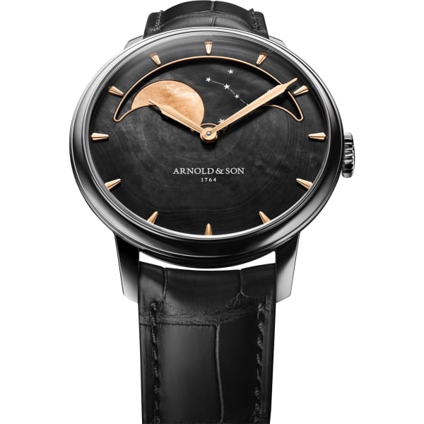 Arnold & Son Perpetual Moon 41.5 Steel "Colors of the Moon" Black