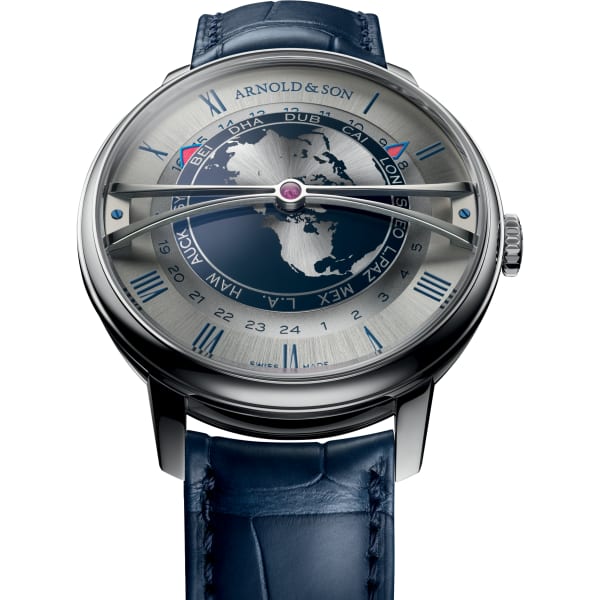 Arnold & Son World Time Globetrotter 42 Steel