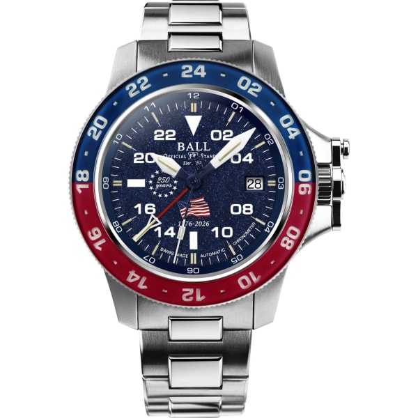 BALL Engineer Hydrocarbon AeroGMT II Patriot 40 Blue