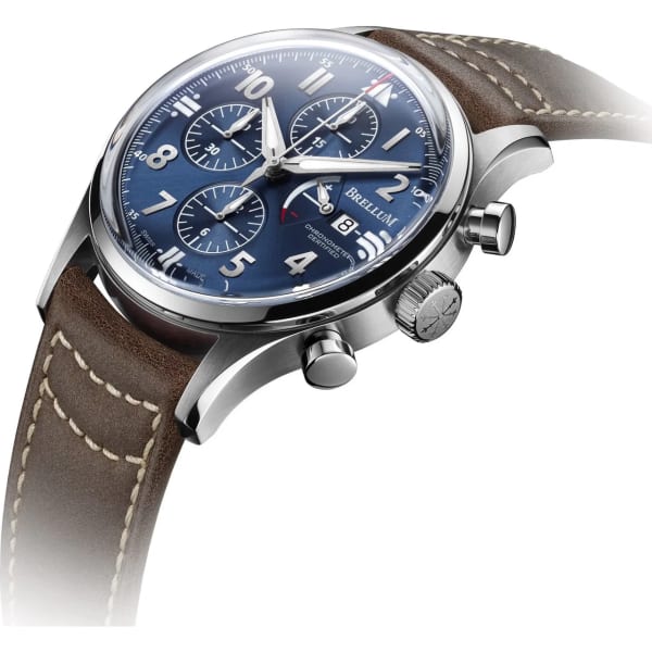 Brellum Pilot Power Reserve Blue