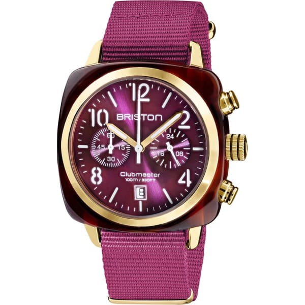 Briston Clubmaster Classic Chrono Yellow Gold