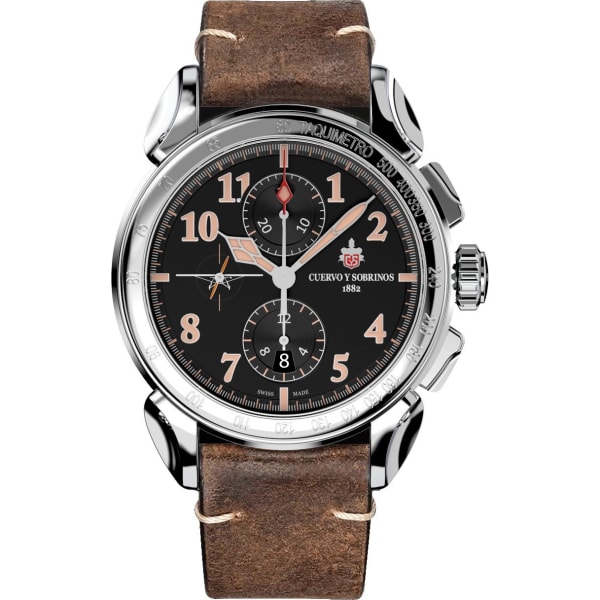 Cuervo y Sobrinos Chronograph Emilio Carranza