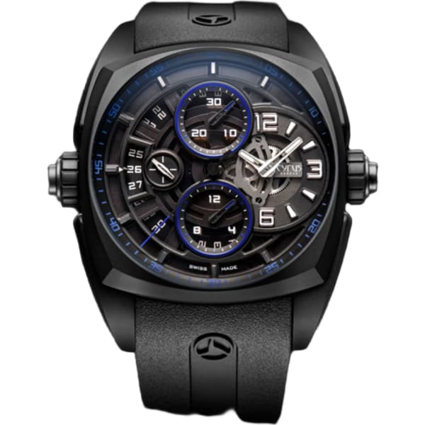 Cyrus Klepcys Skeleton Chronograph Dark & Blue