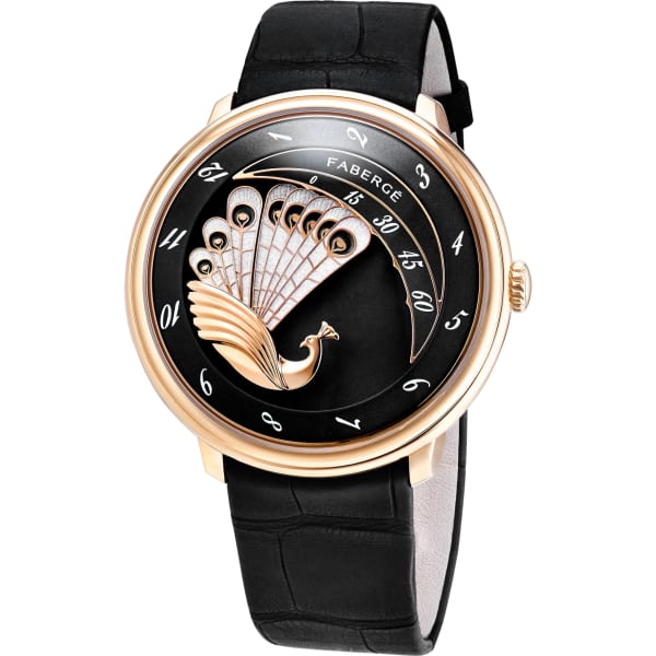 Fabergé Lady Compliquée Peacock Rose Gold Black