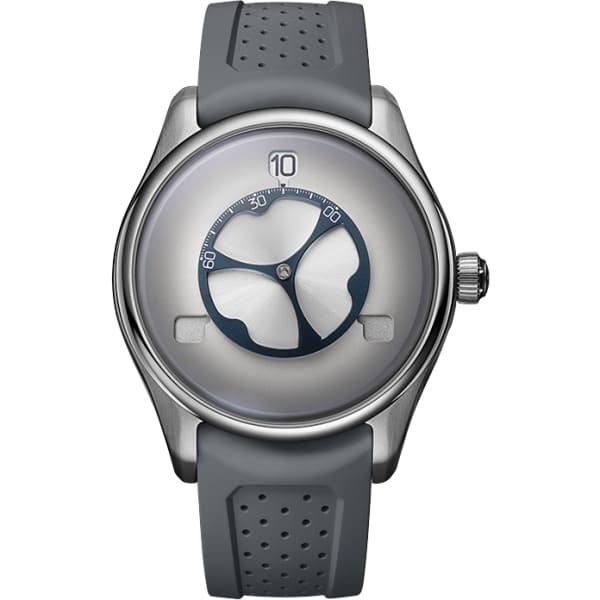 H. Moser & Cie. Pioneer Flying Hours White Fumé