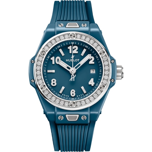 Hublot BIG BANG ONE CLICK PETROL BLUE CERAMIC DIAMONDS