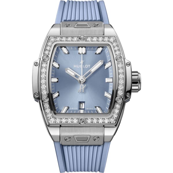 Hublot Spirit of Big Bang Steel Coal Blue Diamonds 32 mm