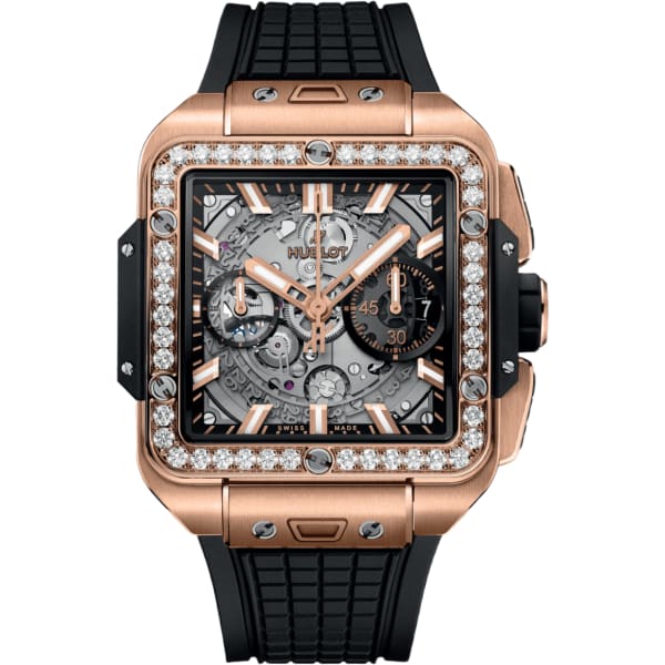Hublot Square Bang Unico King Gold Diamonds
