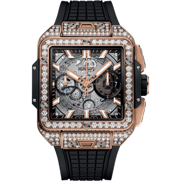 Hublot Square Bang Unico King Gold Pavé