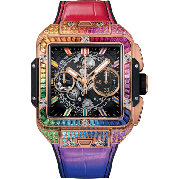 Hublot Square Bang Unico King Gold Rainbow