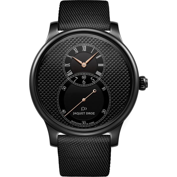 Jaquet Droz Grande Seconde Black Ceramic Clous De Paris