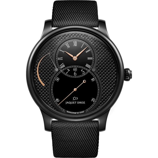 Jaquet Droz Grande Seconde Power Reserve Black Ceramic Clous De Paris