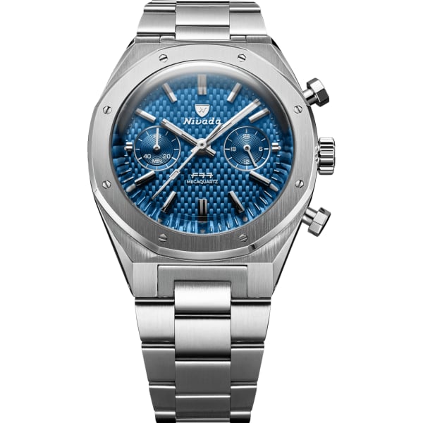 Nivada Grenchen F77 SST Chrono Mecaquartz Blue MK2