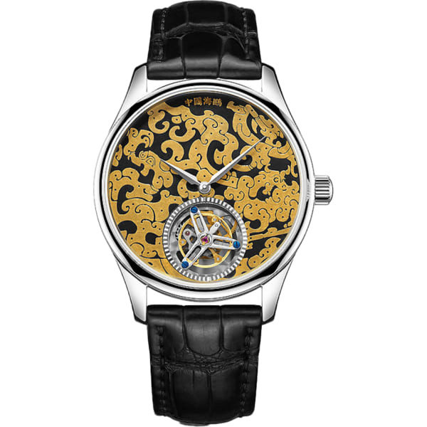 Seagull Damascening Dragon Pattern Tourbillon