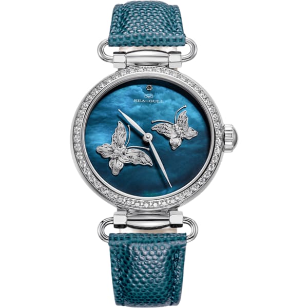 Seagull Filigree Butterfly Watch With Swarovski Crystals