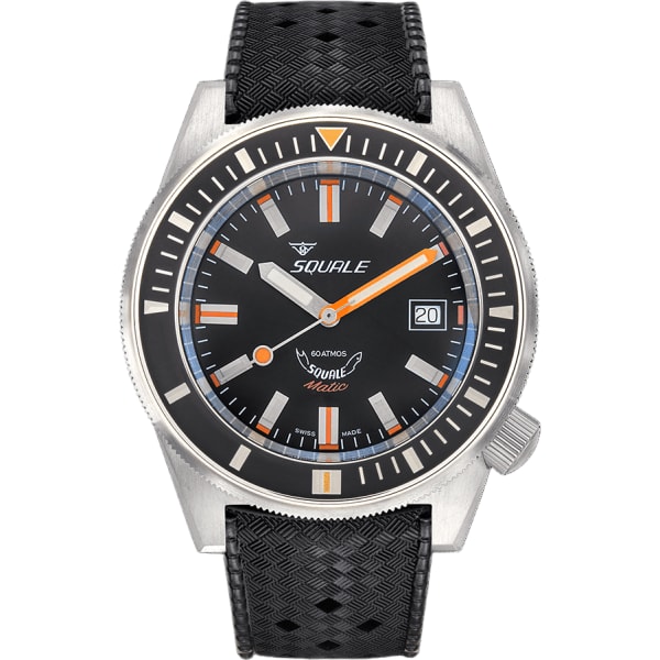 Squale Matic Satin Black Rubber