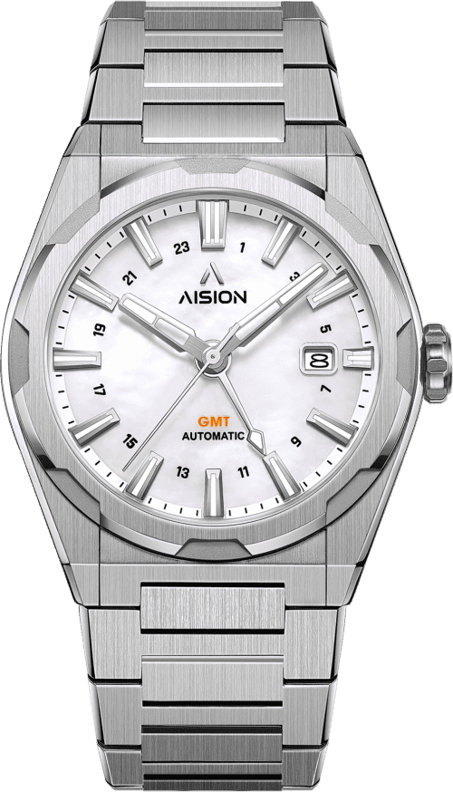 AISION HANG GMT - White MOP Dial