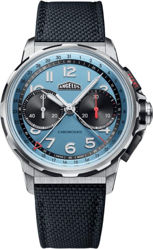Angelus Chronodate Titanium Storm Blue
