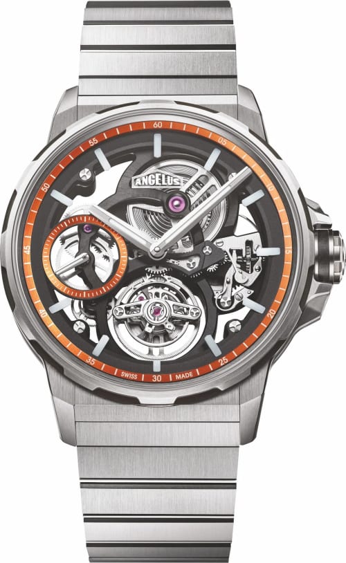 Angelus Flying Tourbillon Skeleton Titanium Orange