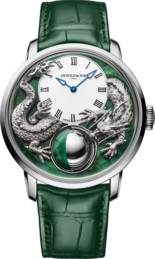 Arnold & Son Luna Magna Platinum Dragon and Verdite