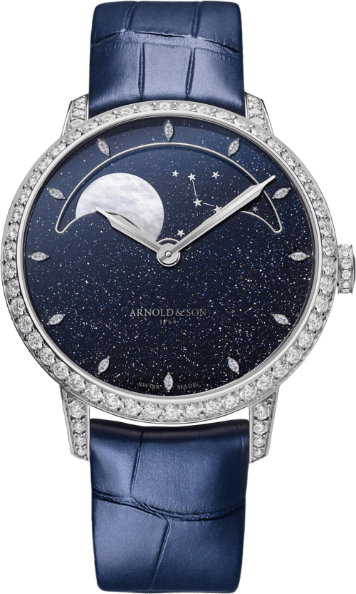 Arnold & Son PERPETUAL MOON 38 WHITE GOLD AVENTURINE