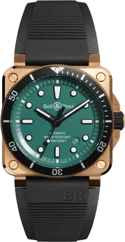Bell & Ross Br 03-92 Diver Black & Green Bronze