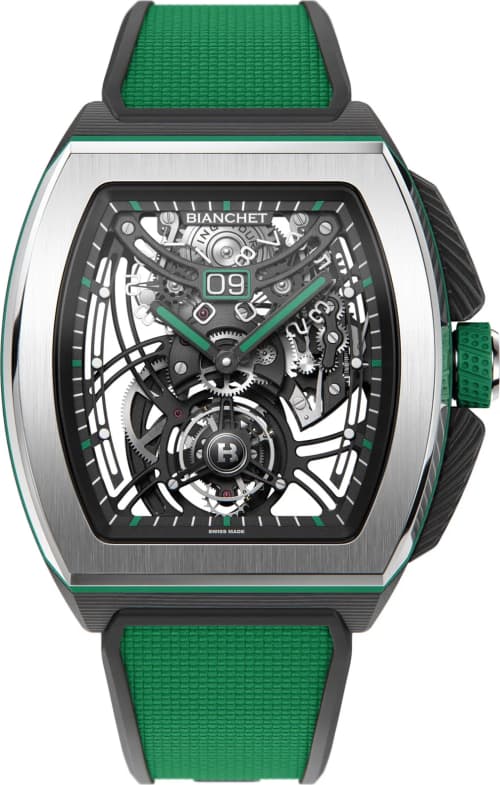 Bianchet Flying Tourbillon Grande Date B1.618 Hybrid Green