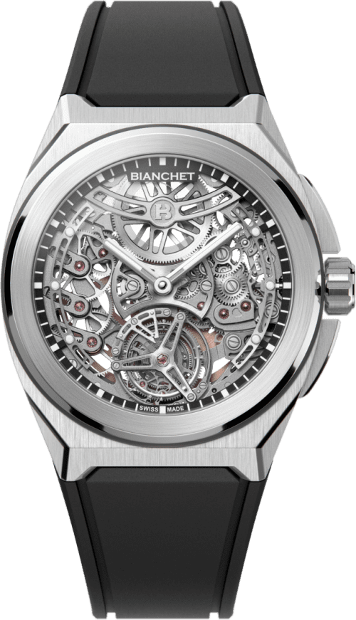 Bianchet Rotondo UltraFino Titanium Skeleton Black