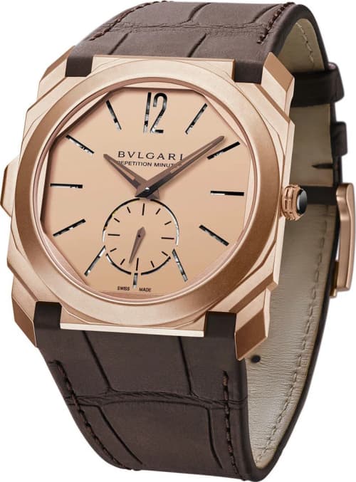 Bulgari Octo Finissimo Minute Repeater In Sandblasted Rose Gold