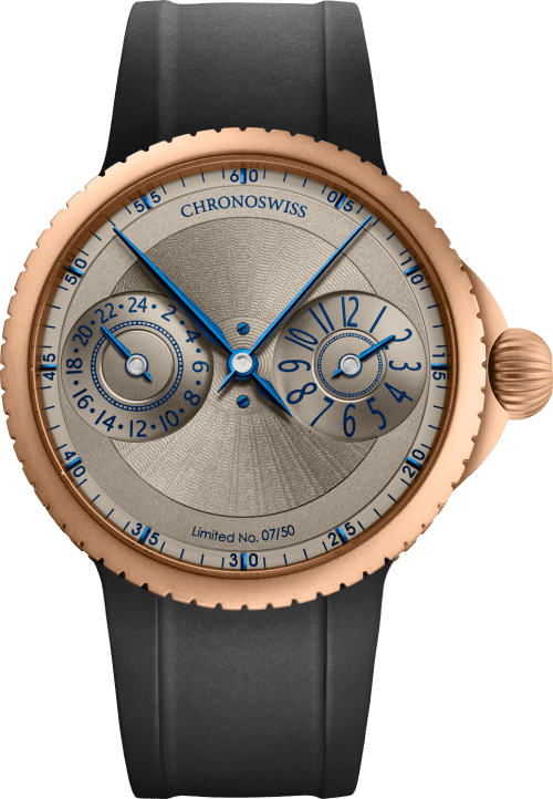 Chronoswiss PULSE GMT Frosted Guilloche Gold