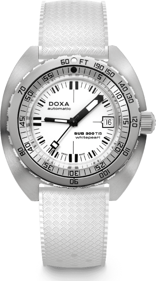 Doxa SUB 300 Ti5 Whitepearl