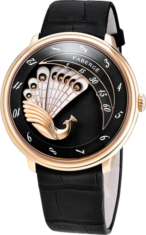 Fabergé Lady Compliquée Peacock Rose Gold Black