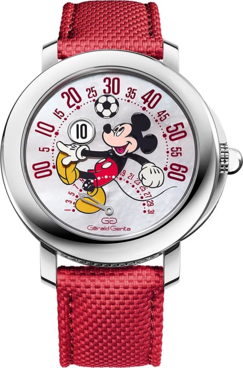Gérald Genta Arena Bi-Retrograde Mickey Mouse Playing Football