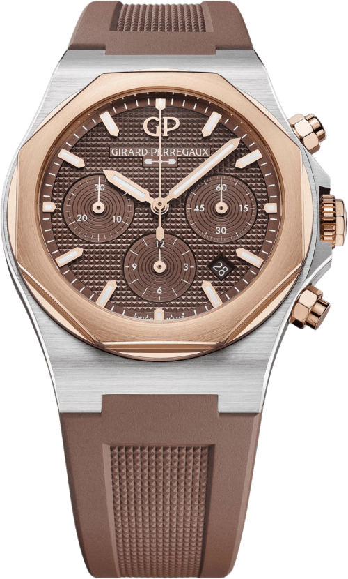 Girard Perregaux Laureato Chronograph 42mm Steel Pink Gold