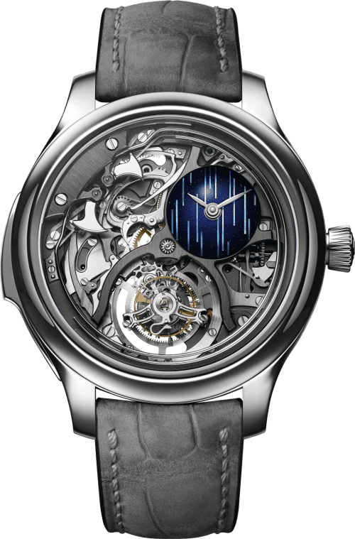 H. Moser & Cie. Endeavour Minute Repeater Cylindrical Tourbillon Skeleton Cosmic Rain