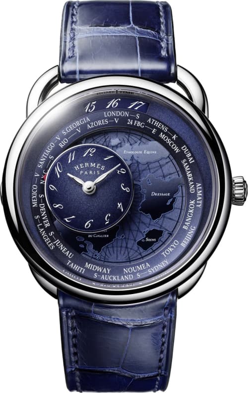 Hermes Arceau Le Temps Voyageur Steel