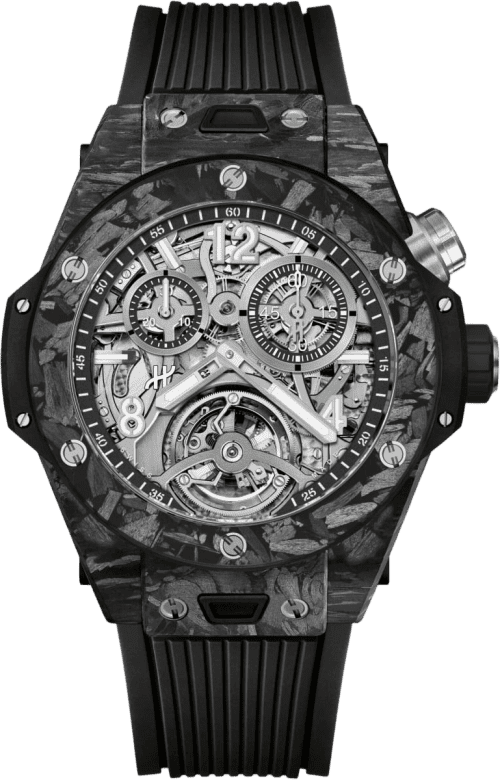 Hublot Big Bang Tourbillon Chronograph Cathedral Minute Repeater in Black Frosted Carbon