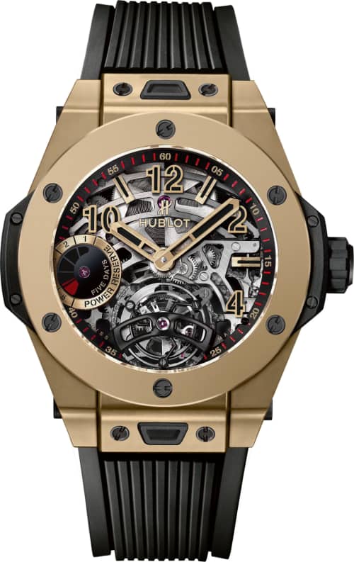 Hublot Big Bang Tourbillon Power Reserve 5 Days Full Magic Gold