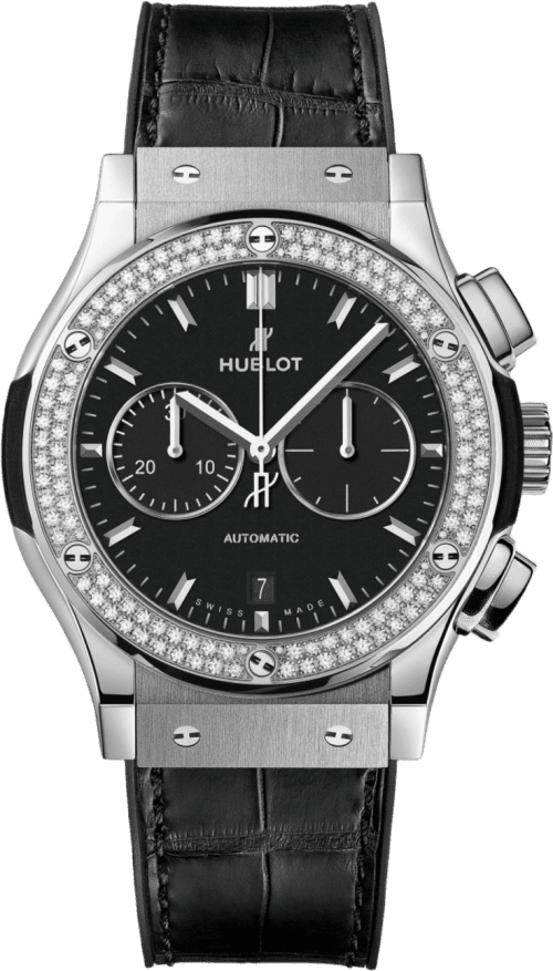 Hublot Classic Fusion Chronograph Titanium Diamonds