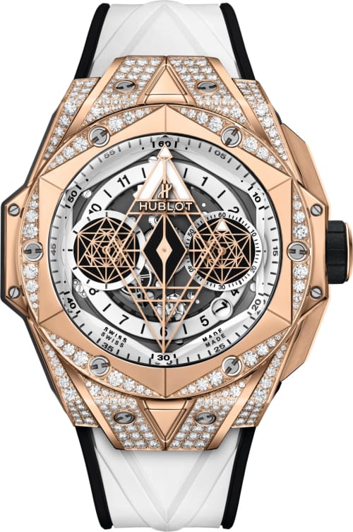Hublot Sang Bleu II King Gold White Pavé