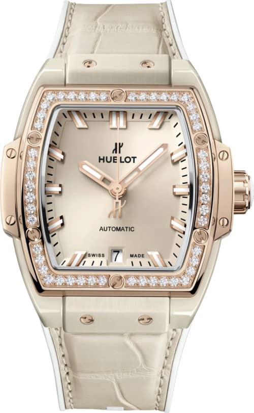 Hublot Spirit of Big Bang Beige Ceramic King Gold Diamonds