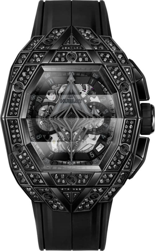 Hublot Spirit of Big Bang Sang Bleu All Black Pavé