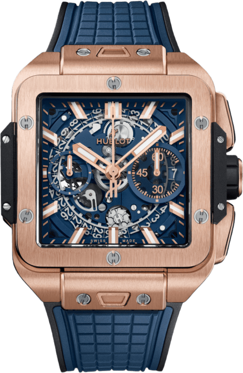 Hublot Square Bang Unico King Gold Blue