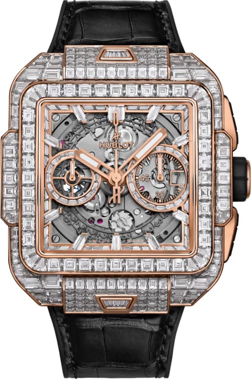 Hublot Square Bang Unico King Gold High Jewellery